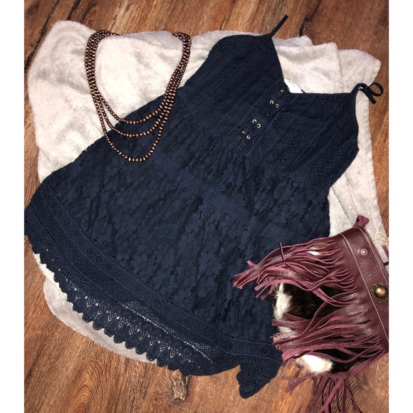 Abercrombie & Fitch Dresses & Skirts - Blue summer lace dress